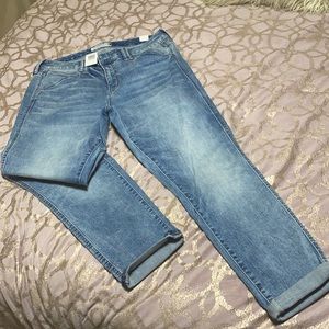 NWT Torrid Boyfriend Straight Burnout Jeans